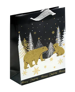 Пакет А5 25*19*8,5 "Северные мишки" НГ, пластиковый 3040114