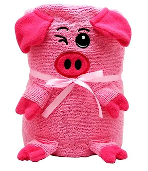 Трансформер Полотенце-Игрушка "Розовая Свинка" (130х180) 2370722