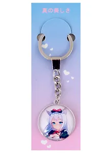 Брелок Аниме Девушка с ушками (Сёдзё) (стекло) (3,2 см)
