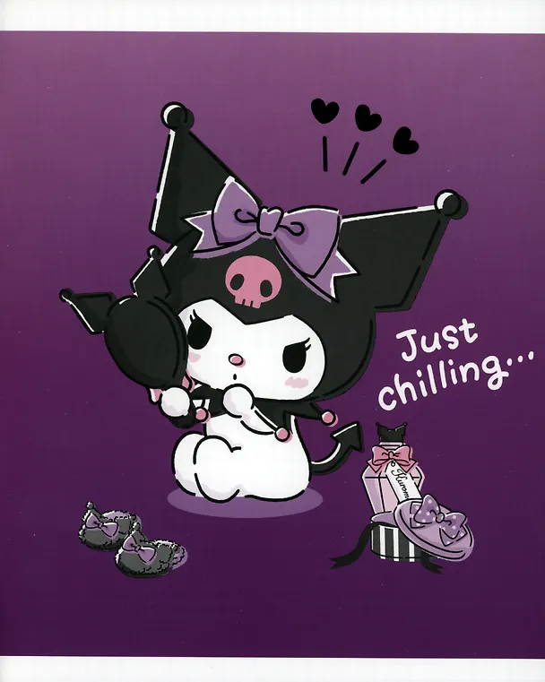 Тетрадь общая «Kuromi + MyMelody + HK» в ассортименте, 48 листов в клетку, A5 - Kuromi 3037579 — 4