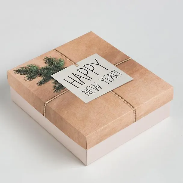 Новогодний подарочный набор Happy new year (полотенце и аксессуары (4 предмета) 2951137 — 9