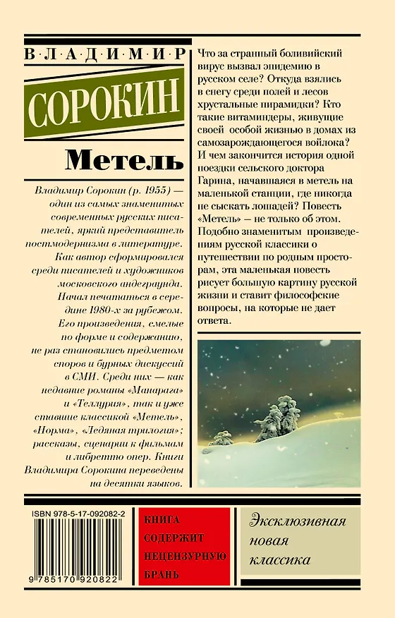 Книга Метель (Владимир Сорокин) — 2