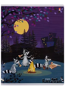 Тетрадь в клетку Альт, "Веселые еноты", 48 листов, в ассортименте