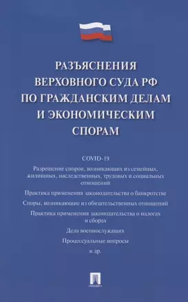 Разъяснения Верховного Суда Российской Федерации по гражданским делам и экономическим спорам — 2850589 — 1