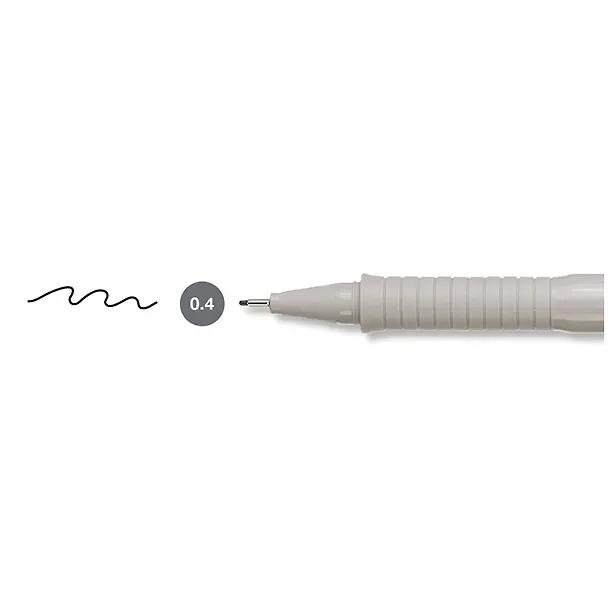 Капиллярная ручка чёрная 0,4 мм, Ecco Pigment, Faber-Castell 219367 — 4