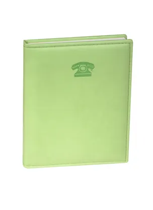 Алфавитная книга А6 64л "Виннер" салатовая, кожзам, поролон, офсет, Escalada 237729