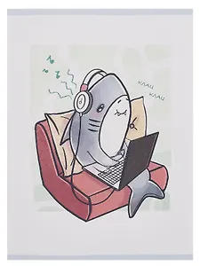 Тетрадь А4 48л кл. "Клац-клац" скрепка, мел.картон, выб.лак