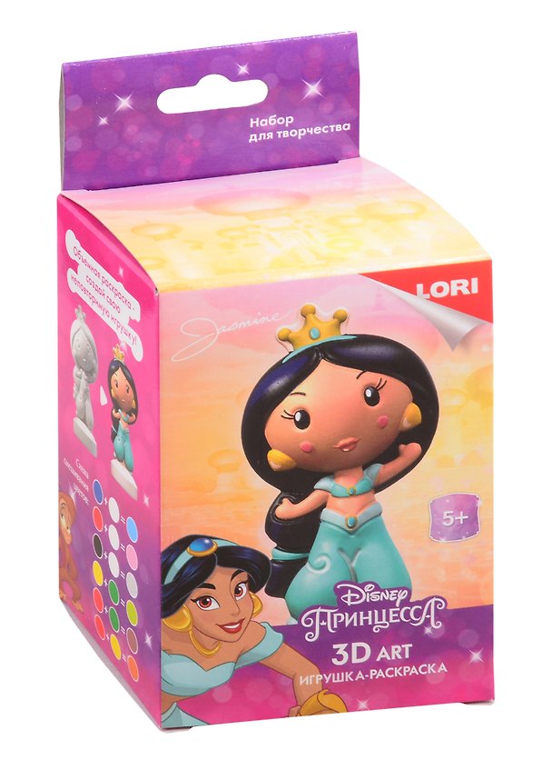 Набор для творчества Lori. Игрушка-раскраска «Disney. Жасмин» 2842726 — 1
