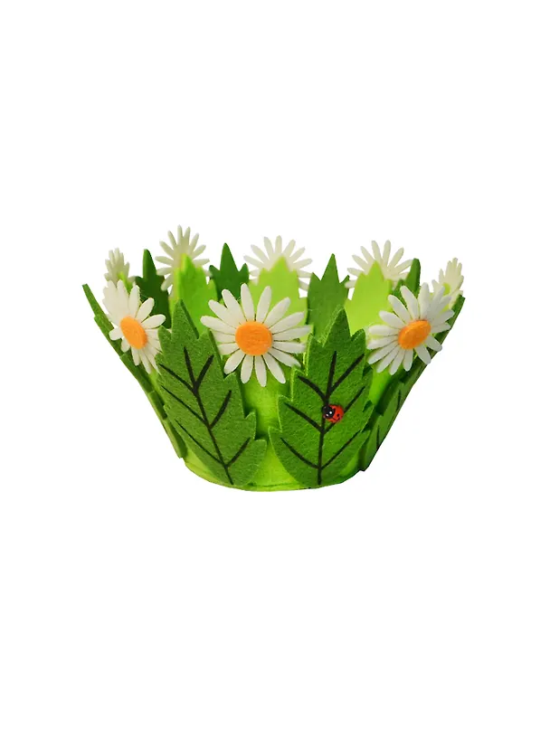Корзина войлочная Ромашки по кругу (002543) 2401529 — 1