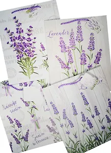 Пакет подарочный бумажный А4 26*32*12.5 "Lavender is love", жен., мат. ламинат, Kairui