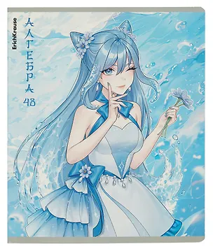 Тетрадь 48л кл. ТЕМА "Manga" Алгебра мел.картон, твин-лак 3021408