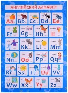 Обучающий плакат-листовка "Английский алфавит"