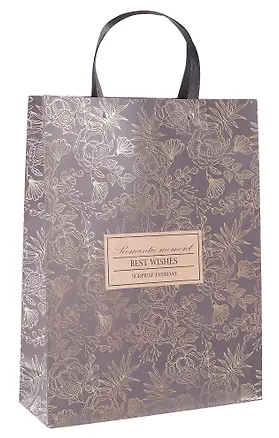 Пакет А3 32*42*11,5 "Цветы на черном" жен., бум.мат.ламинат 3104085