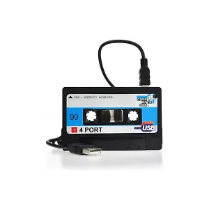 4-портовый USB "Кассета" черный (NG3187B)