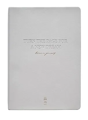 Ежедневник дат. 2025г. А5 176л "Cozy" серый, иск.кожа, мягк.переплет, блинт.тиснение, тисн.фольгой, ляссе 3055488
