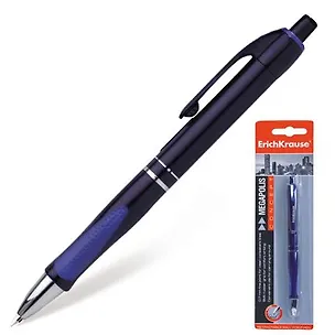 Ручка шариковая Erich Krause, Megapolis Concept, автоматическая синяя 0,7 мм 318930