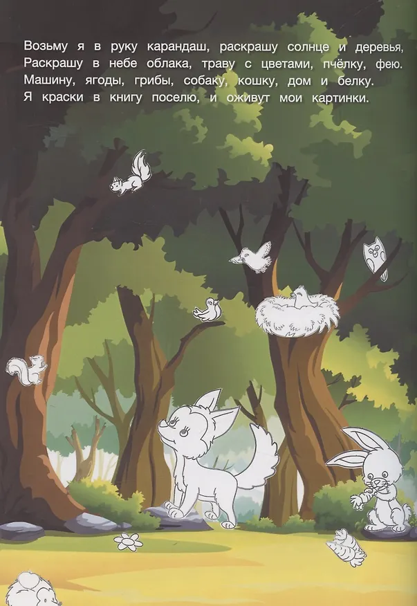 Книга Стихи + раскраска () — 2