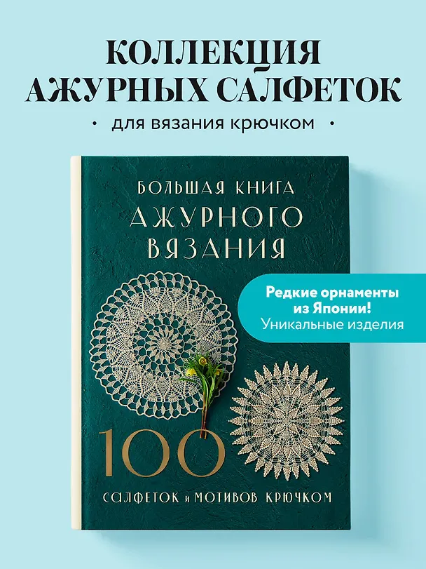 Книга Большая книга ажурного вязания. 100 салфеток и мотивов крючком (NIHON VOGUE Corp.) — 6