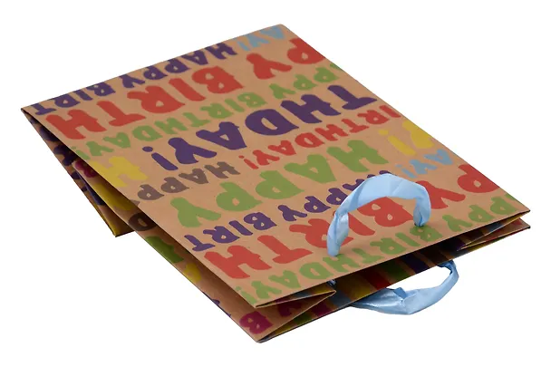 Пакет А5 23*18*10 "Happy Birthday to you" нейтр., бум.мат 2928219 — 4