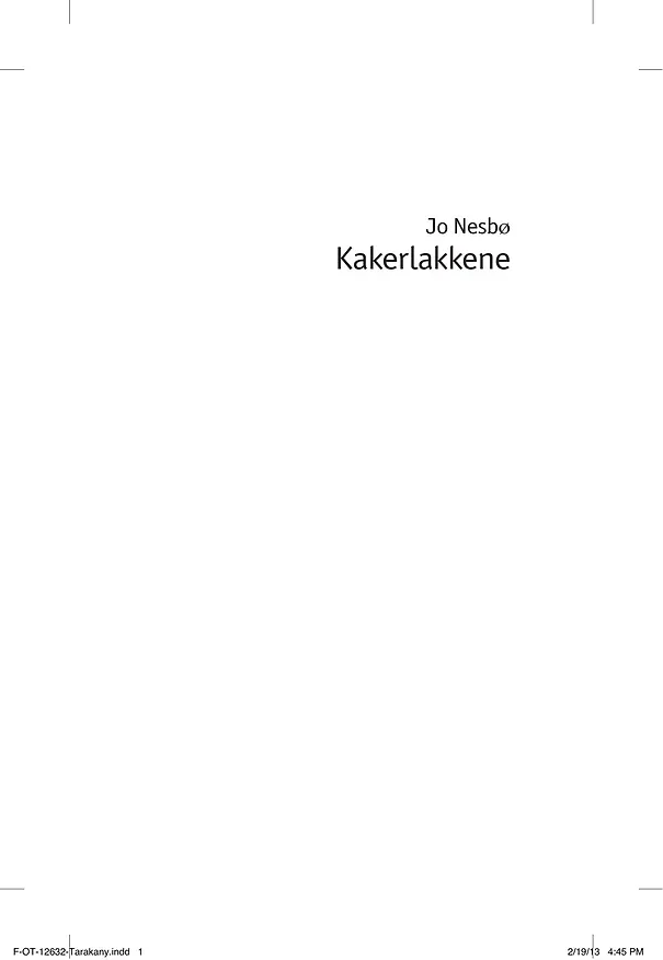 Книга Тараканы (Ю Несбё) — 5