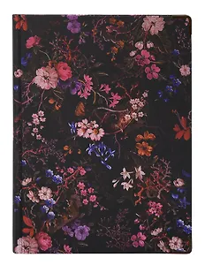 Книга для записей А5 82л нелин. "Flowers" тверд.обл., 180г/м2