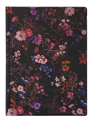 Книга для записей А5 82л нелин. "Flowers" тверд.обл., 180г/м2 3134489