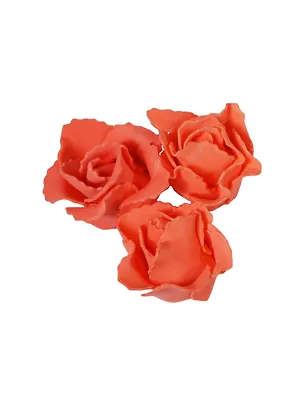 Украшение Розы из полиэстера большие (PR01-R) (3шт) (упаковка) 2409995