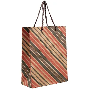 Подарочный пакет «Косые полосы», А5