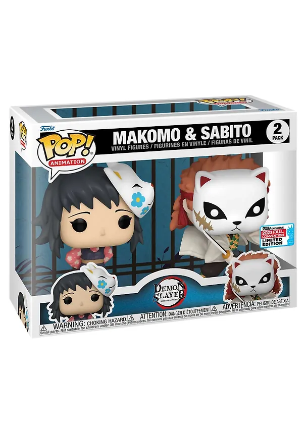 Фигурка Funko POP! Animation Demon Slayer Makomo & Sabito NYCC23 (Exc) 2PK (Fun71762) 3118919 — 2