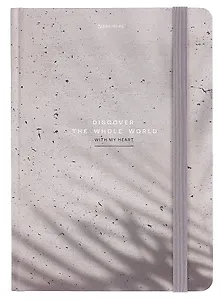 Книга для записей А5 96л кл. "Тени" тв.обложка, резинка