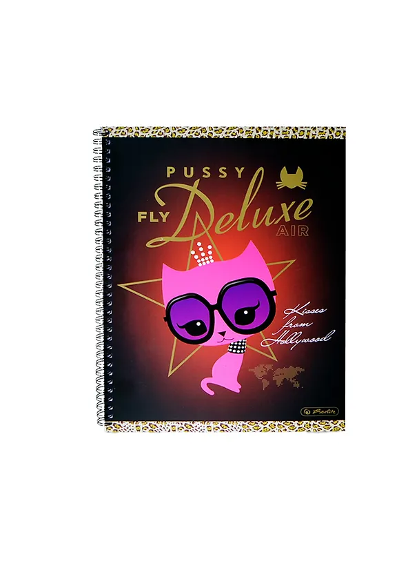 Тетрадь общая «Pussy Deluxe», 70 листов в клетку, А4, в ассортименте - Herlitz 231013 — 1