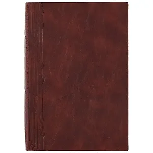 Ежедневник недат. А5 160л "Вачетто" коричневый, кожзам, мягкий переплет, тонир.блок, ляссе