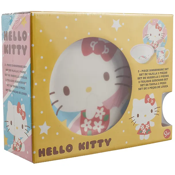 Набор посуды Hello Kitty (3 шт) (керамика) (коробка) 2911853 — 1