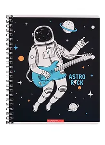 Тетрадь в клетку Academy Style, "Космонавт", 48 листов, в ассортименте