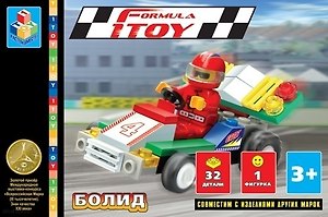 Конструктор Formula Toy Болид №4 (Т50750) (32 дет.) (3+) (коробка)