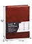 Ежедневник недат. А5+ 160л 175*245 Линкольн коричневый, тв. переплет, нашивка, тонир.офсет, ляссе — 255500 — 2