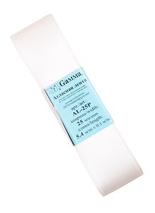 Лента атласная, 25 мм х 5.4 м, №132 небесно-голубой, Gamma