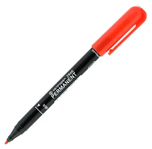 Маркер перманентный Centropen, красный 1 мм