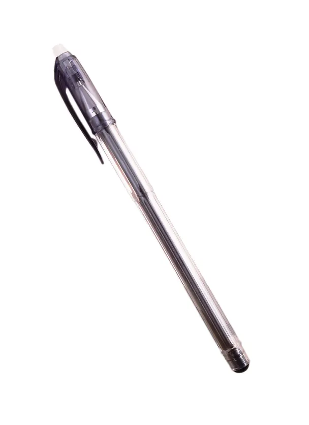 Гелевая ручка пиши-стирай черная 0,5 мм, Erasable, Crown 255774 — 1