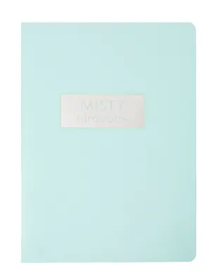 Тетрадь 48л кл. "Misty Turquoise" мел.картон, печ.пантон, ламинация soft touch 3117430