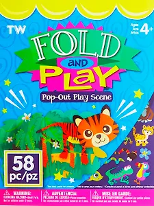 Альбом для творчества "Джунгли" 1 страница с наклейками, 5 листов с оригами