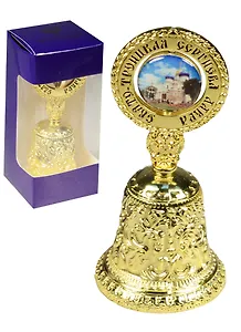 Колокольчик Сергиев Посад (металл цв.золото) (038GBI-31-8-31-5)