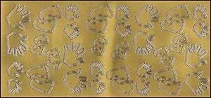 Контурные наклейки Ручки/Ножки (2.5930) (лист) (зол.) (10х23см)