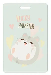 Чехол для карточек вертикальный Хомячок Lucky Hamster (ДК2024-464)