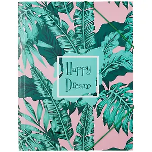 Папка на резинке А4 "Листья"