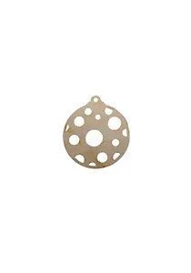 Новогодний шарик - 15 резной (131091) (90х110) (дерево) (упаковка)