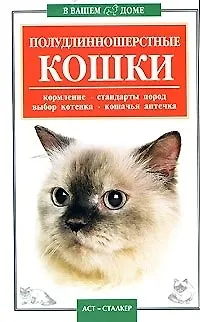 Книга Полудлинношерстные кошки: Кормлние, стандарты пород, выбор котенка, аптечка (Елена Гликина)