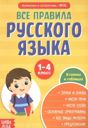 Все правила русского языка. 1-4 классы. Сборник шпаргалок — 2827712 — 1