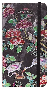 Записная книжка для записей А6 96л 85*160 кл. "THAI" тв.переплет, с резинкой, ляссе, карман на форзаце, ART-BLANC