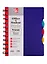 Записная книжка А6 120л кл. "Фиолетовая" пласт.обл., вырубка, 3цв.пласт.разделителя, инд.уп. — 255713 — 1